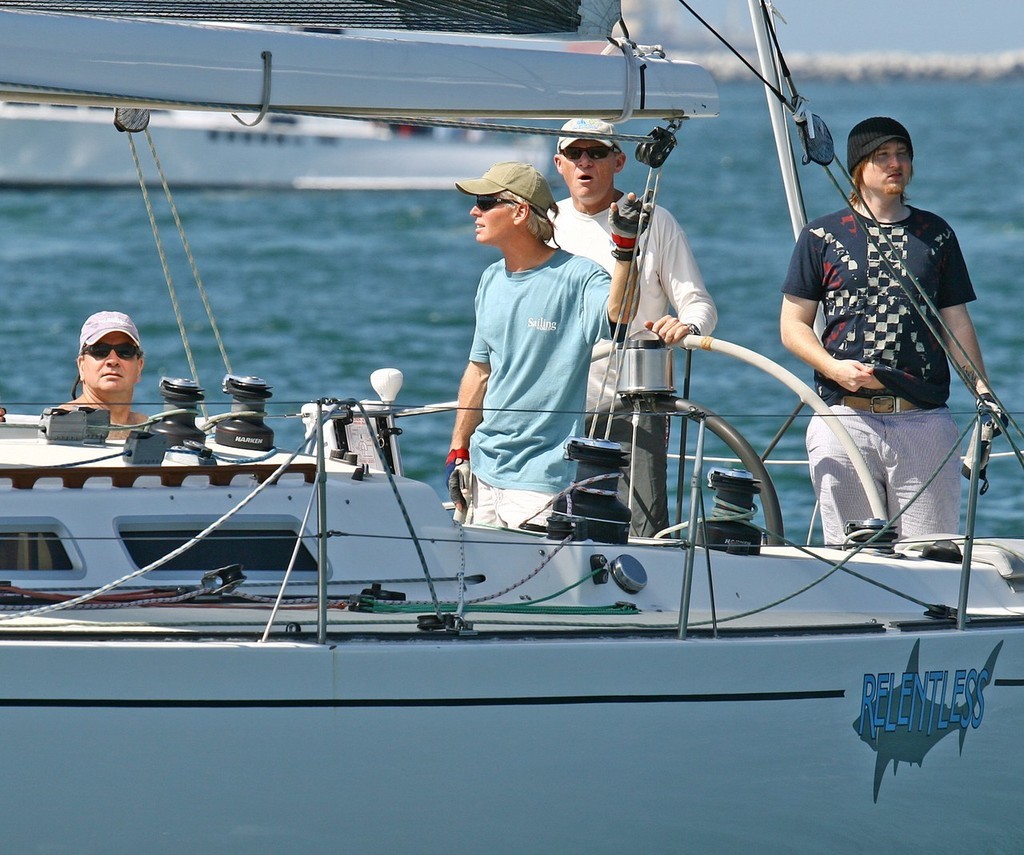 Rick Brizendine and Crew of Relentless lead their class in the LBYC Catalina Island Series. - Catalina Island Series 2007 - Isthmus Cove Race © Rick Roberts 